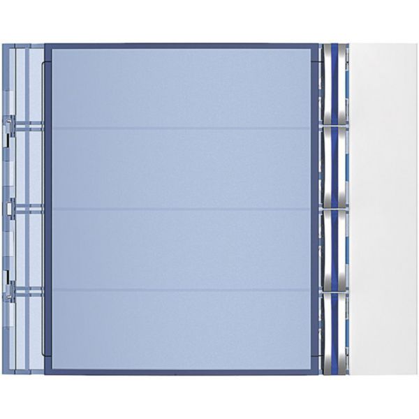 Sfera New 4-Pushbutton module Front cover - Allwhite