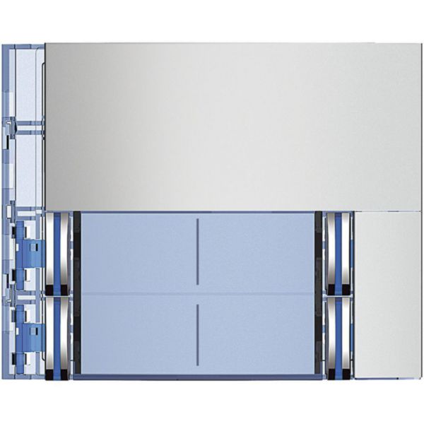 Sfera New Cover plate for 4 Pushbutton on double column - Allmetal