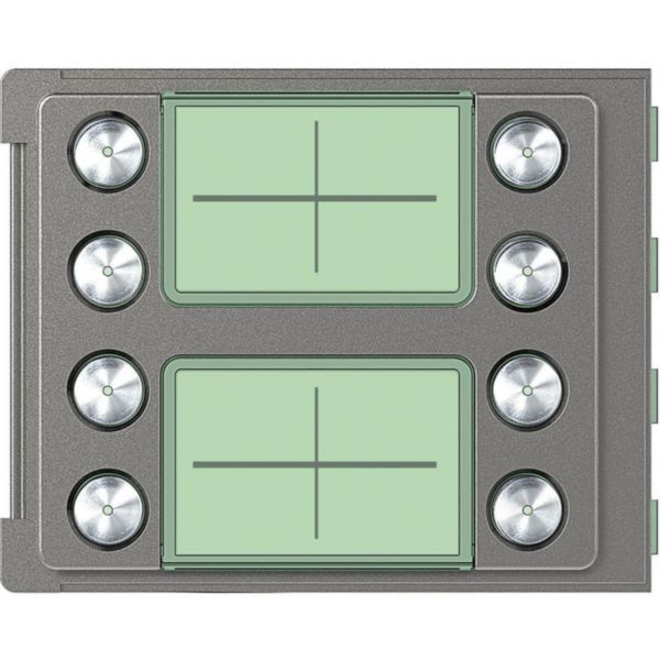 Sfera Robur 8-Pushbutton on double column Cover plate