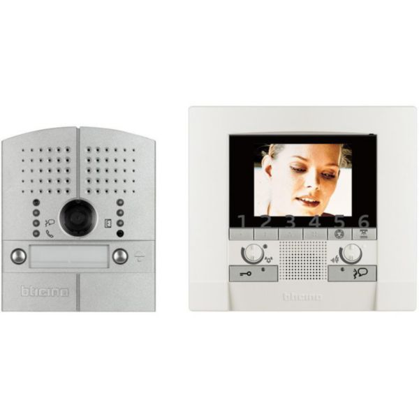 Video Kit 2 wire two-families colour with Linea 2000 pushbutton