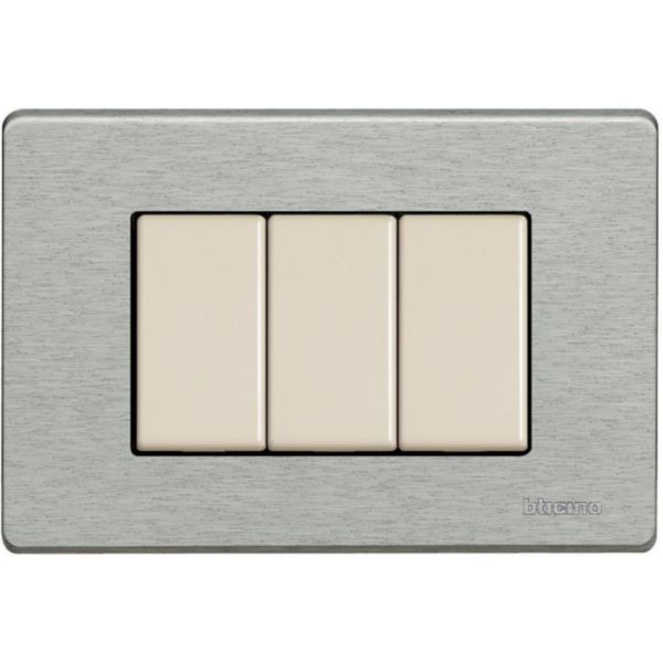 Cover plate 3 modules Matix