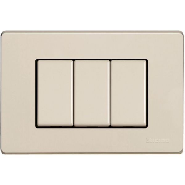 Cover plate 3 modules Matix