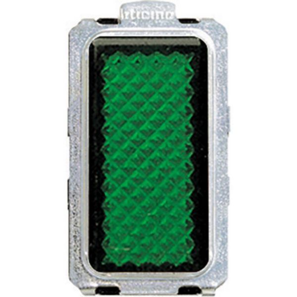 Lamp carrier Ivory with green Light
