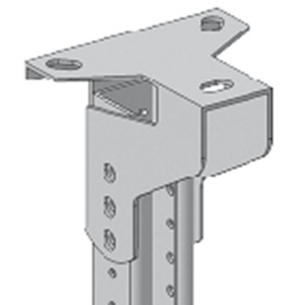 Support for ceiling at use with brackets for straight elements