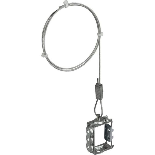 Bracket gusset with steel cable 3 m