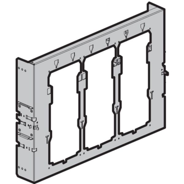 Fixing plate for sliding frame for M1 160 interlocked plug-in version