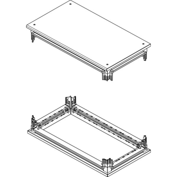 Kit of top and base for cabinets HDX 350x600mm
