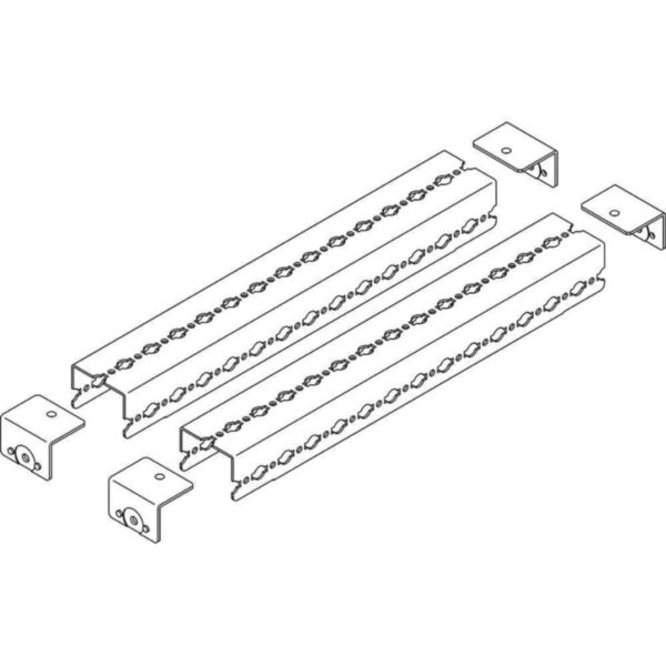 "U" rails for generic fastening 