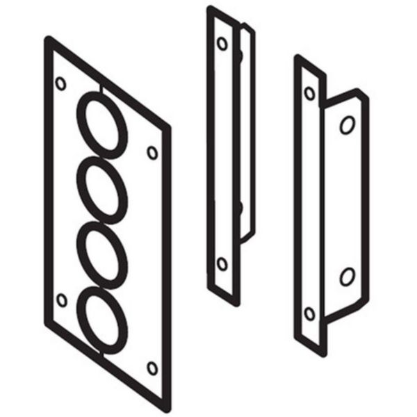 Side closure and wire outlet 3B/4A form H= 400 mm