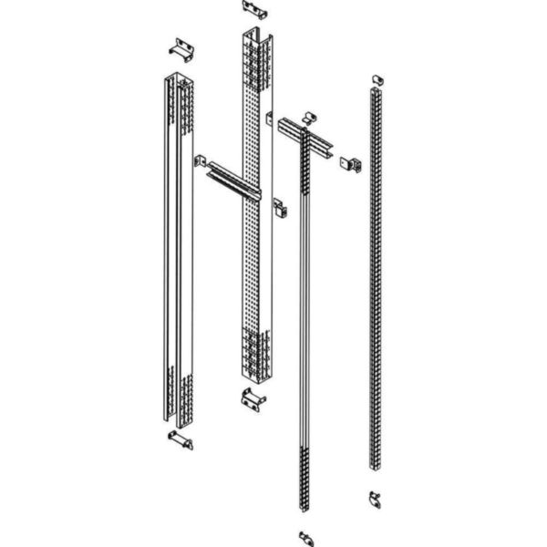 Risers with variable step for front separation