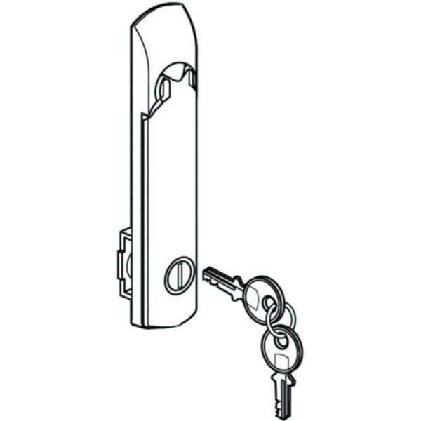 Handle with key for LDX, MDX and HDX cabinets