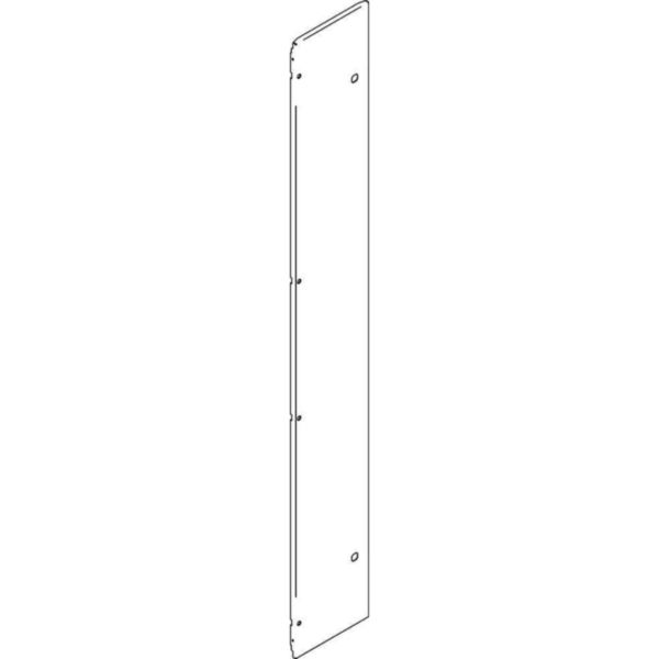 Front panel with keylock for internal busbar compartment