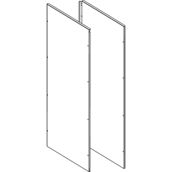 Rear closing panel 1300x2000mm for HDX with 6300A