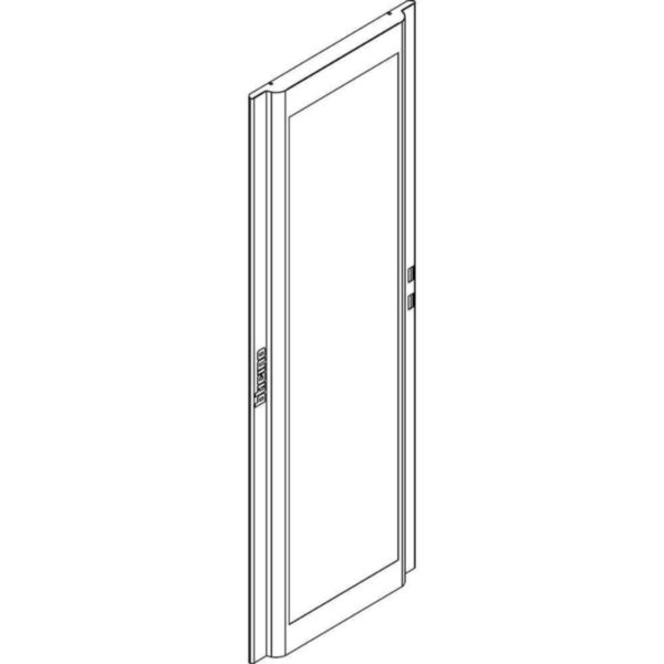 Curved glass door for cabinets HDX 850x2000mm