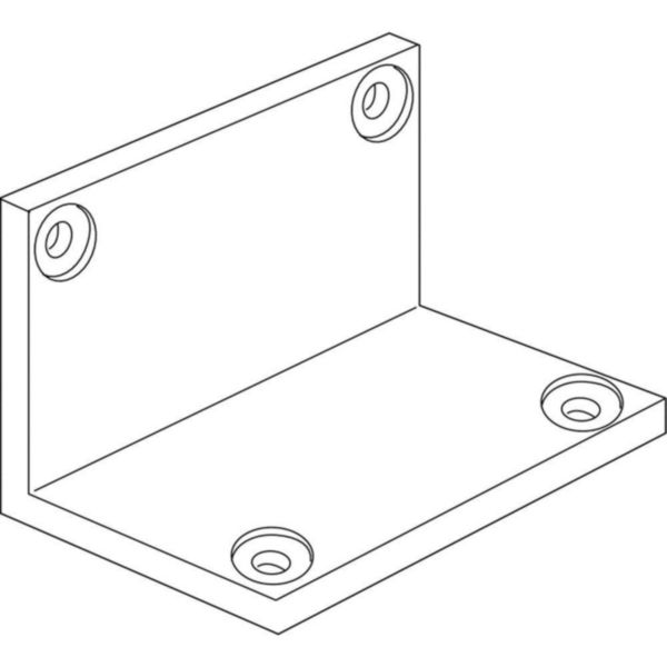 L-shaped plate for side-by-side mounting