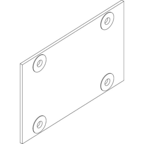 Flat plate for side-by-side mounting