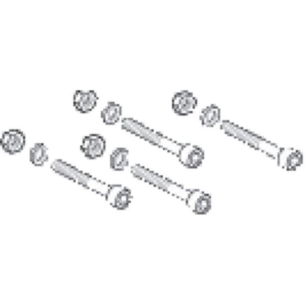 Screws and nuts for busbar insulators