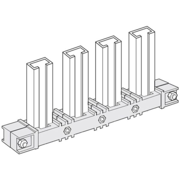 Busbar insulator (bottom) vertical/horizontal for 1 busbar