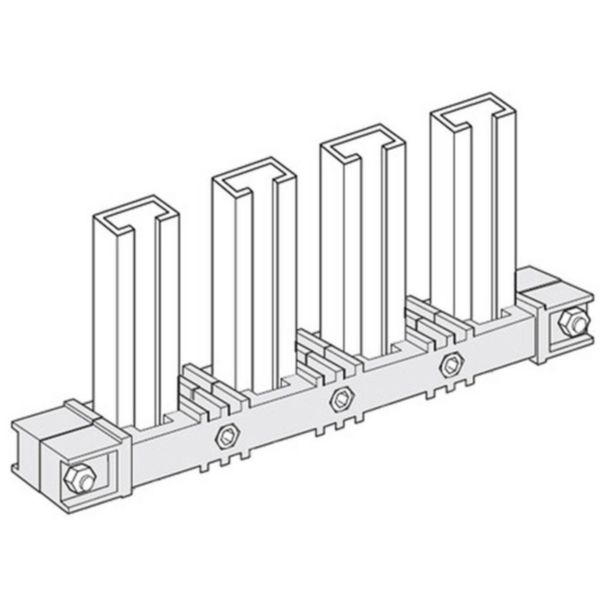 Busbar insulator (bottom) vertical/horizontal for 2 busbar