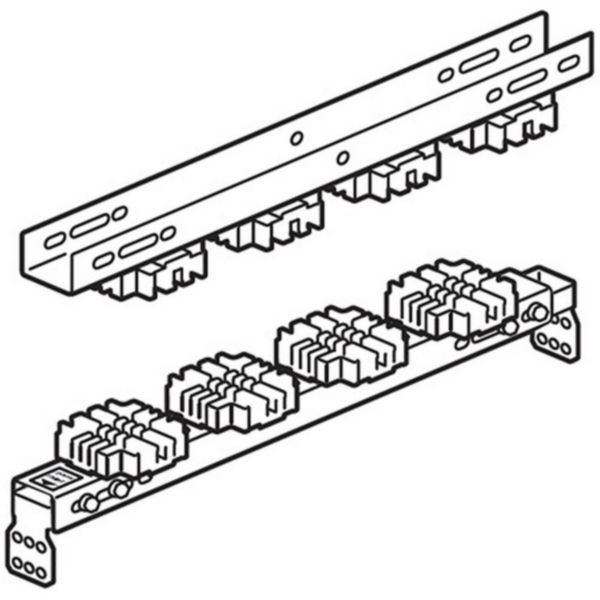 Reinforced special insulator for busbars 6300 A - fixed