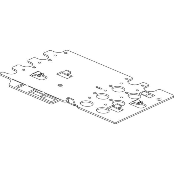 Fixing plate for sliding frame for M2 250 fixed version