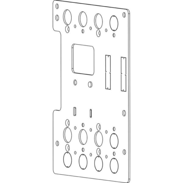 Fixing plate for sliding frame for M2 250 interlocked fixed version