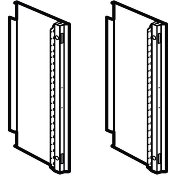 Partial sides H= 600mm for cabinets LDX800 double door