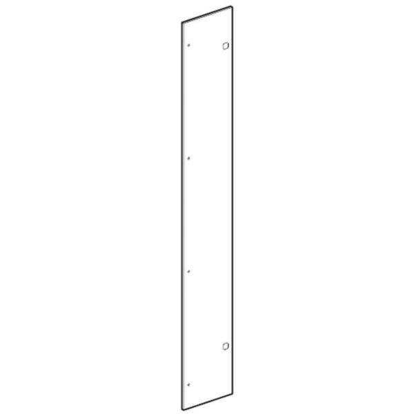 Metal sheet panel for external busbar compartments LDX800 H= 1400mm - W: 40mm