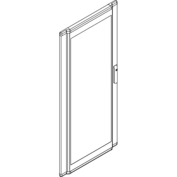 Curved glass door for cabinets LDX400 and LDX800 600x1400mm