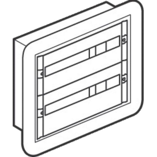 Flush-mounting distribution board SDX-I 515x400x145mm with panels 48 modules