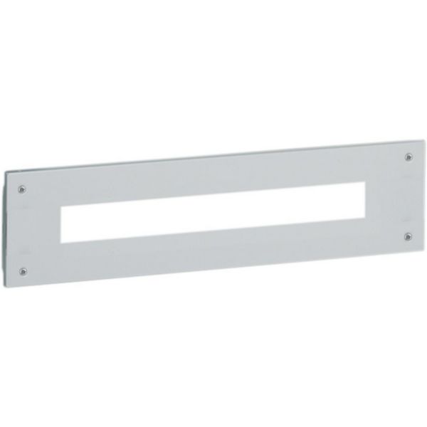 Front panel with 4 screws and DIN35 window for 24 modules 600x150mm