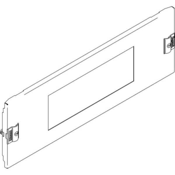 Front panel for natural ventilation with screws 1/4 turn 600x200mm