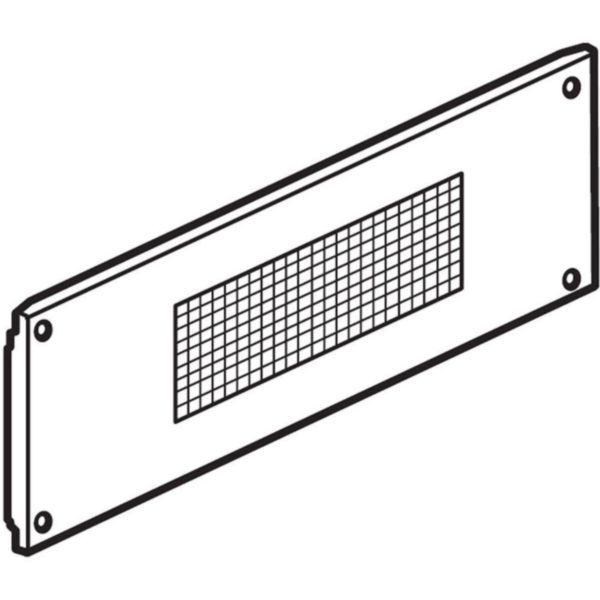Front panel for forced ventilation with 4 screws 600x200mm