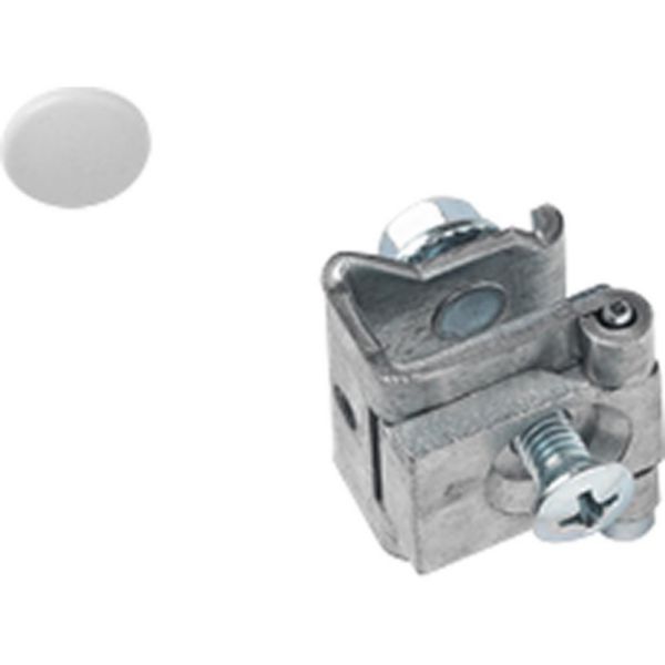 Pair of hinges for panels with 4 screws