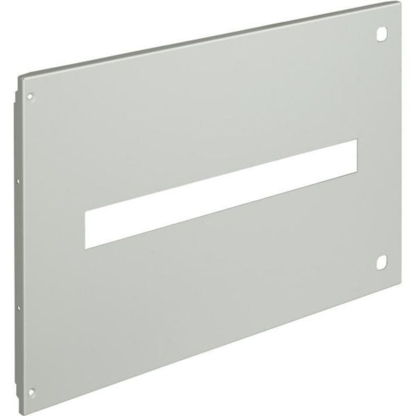 Front panel with hinge and lock with DIN35 window DIN 600x400mm