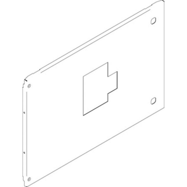 Front panel for M160-250E draw-out version vertical with motor operator 600x400mm