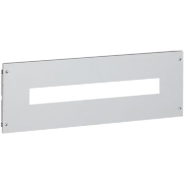 Front panel with 4 screws and DIN35 window for 24 modules 600x200mm