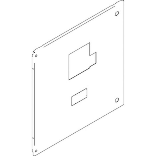 Front panel for M400-630E with earth leakage module draw-out vertical with motor operator