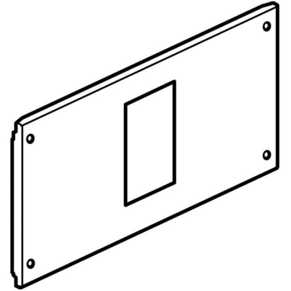 Front panel with 4 screws for 1 disconnector MW630 600x300mm in vertical