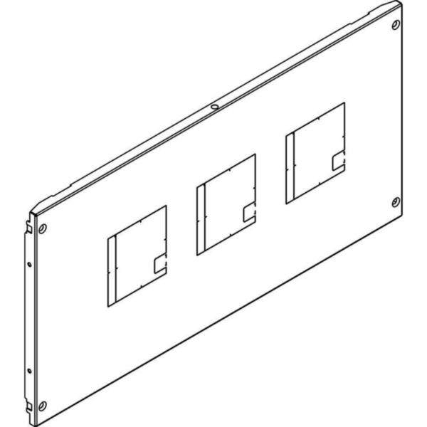 Front panel for M1 160 and M2 250 fixed version vertical with rotary handle