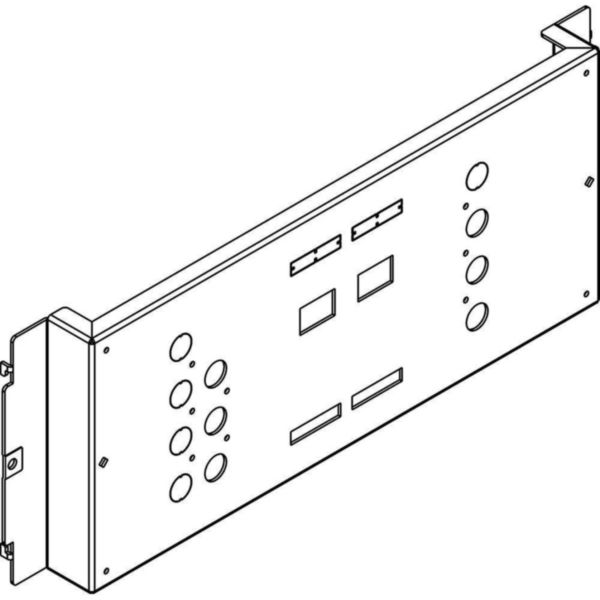 Fixing plate for M2 250 plug-in version front/rear terminals horizontal