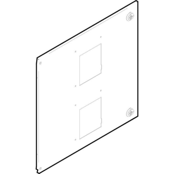 Front panel for M160-630E draw-out version interlocked vertical 600x400mm