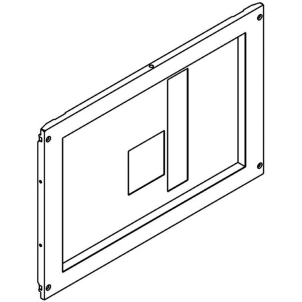 Front panel with 4 screws for 1 disconnector MW1600 in horizontal