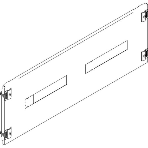 Front panel with screws 1/4 turn for 2 disconnectors MW250 850x300mm