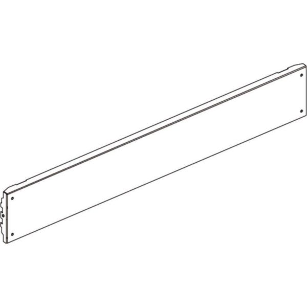 Blank front panel with 4 screws 850x100mm