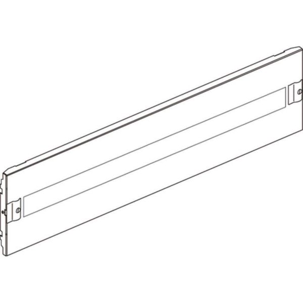 Front panel with screws 1/4 turn and DIN35 window for 36 modules 850x150mm