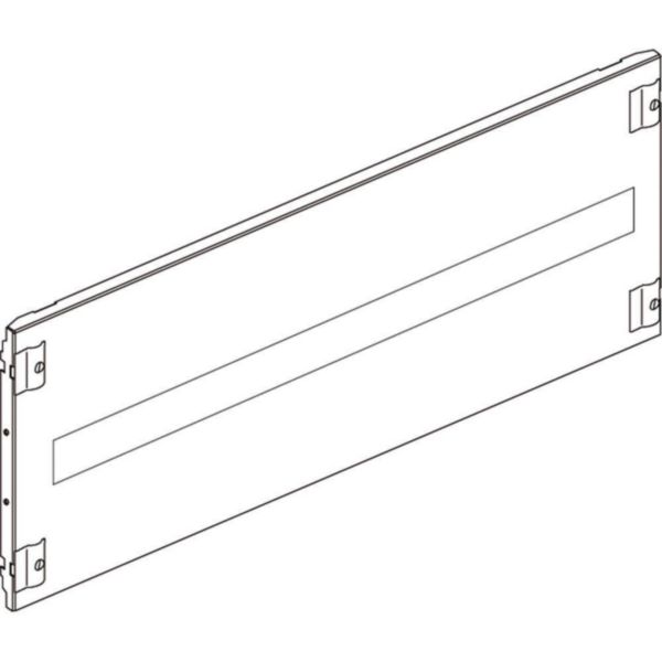 Front panel with screws 1/4 turn and DIN35 window for 36 modules 850x200mm