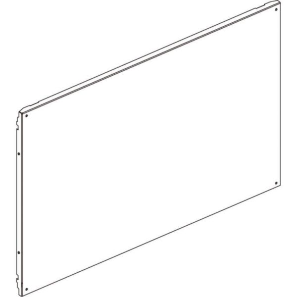 Blank front panel with 4 screws 850x600mm