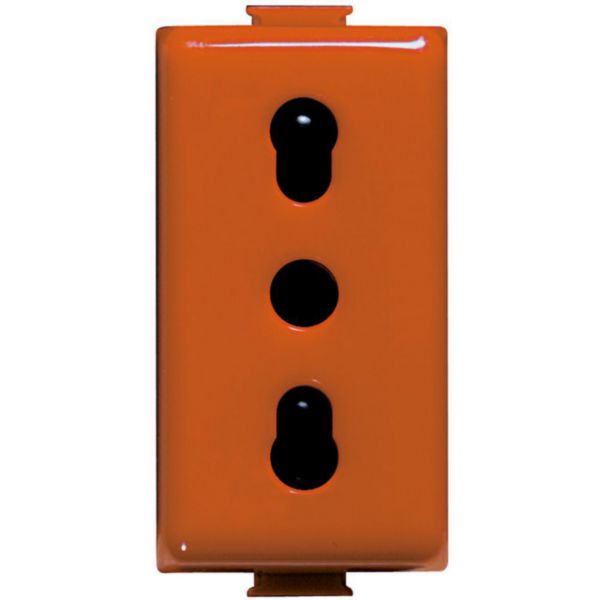 Socket Italian standard 2P+T 10/16A centre distance 19 and 26 mm