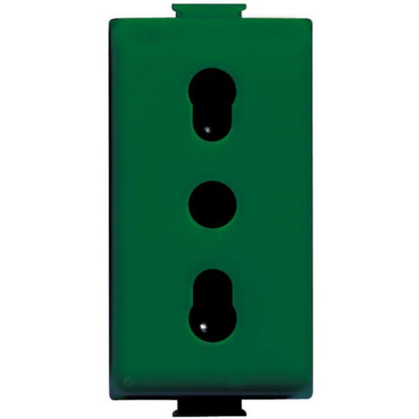 Socket Italian standard 2P+T 10/16A  centre distance 19 and 26 mm
